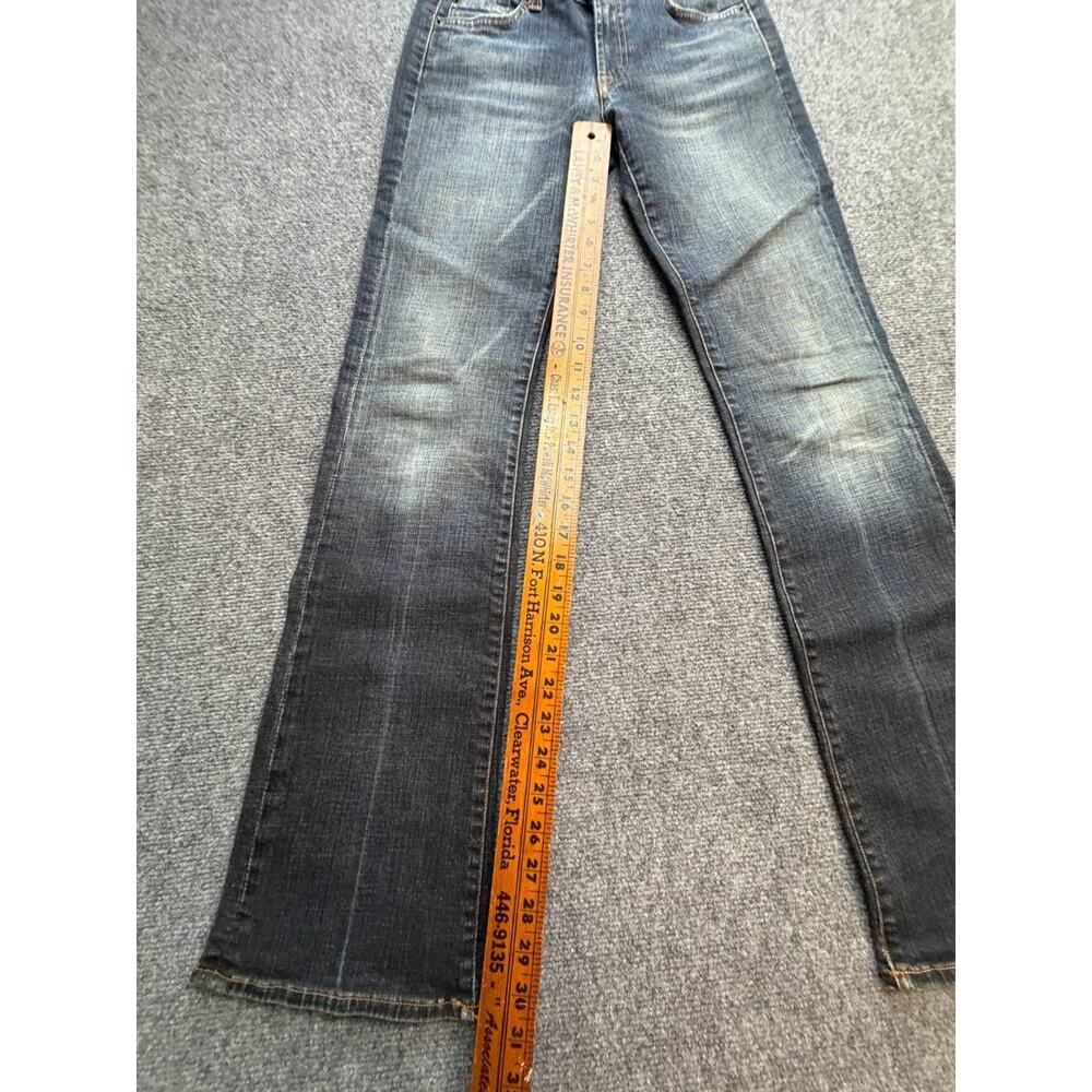 Vintage Y2K 7 For All Mankind Jeans Womens 28 Low Rise Bootcut Gray Black USA - Picture 8 of 15